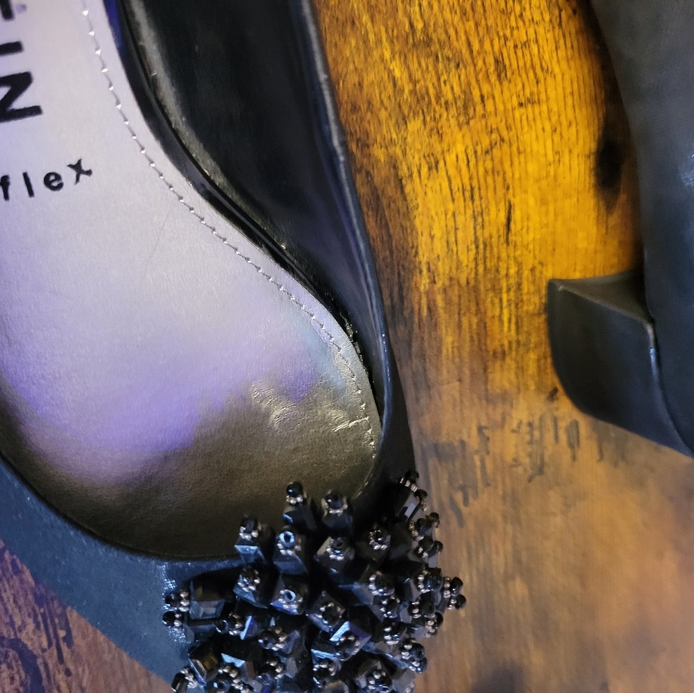 Anne Klein women iflex shoes 8 med beaded toe-black - Picture 12 of 14